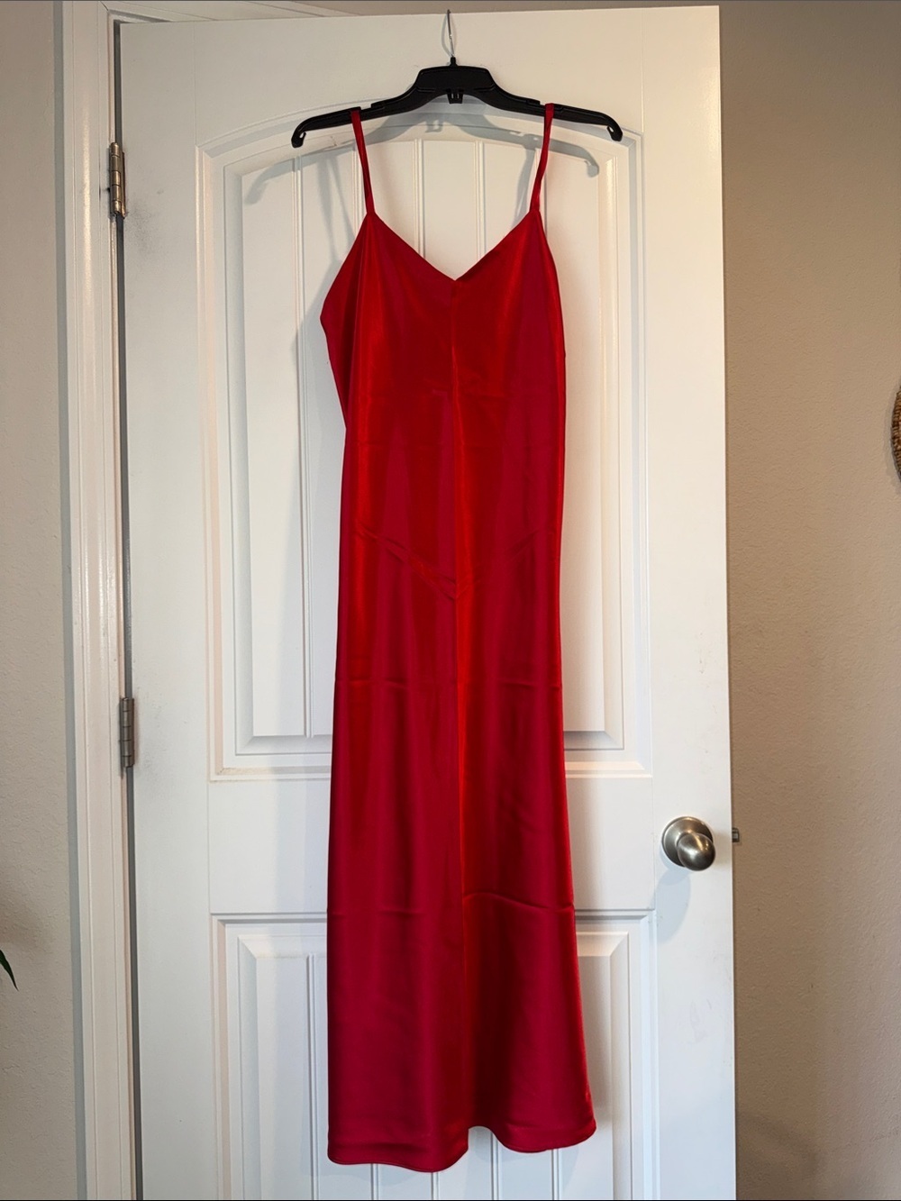 Cacique Red Spaghetti-Strap Maxi Slip Dress